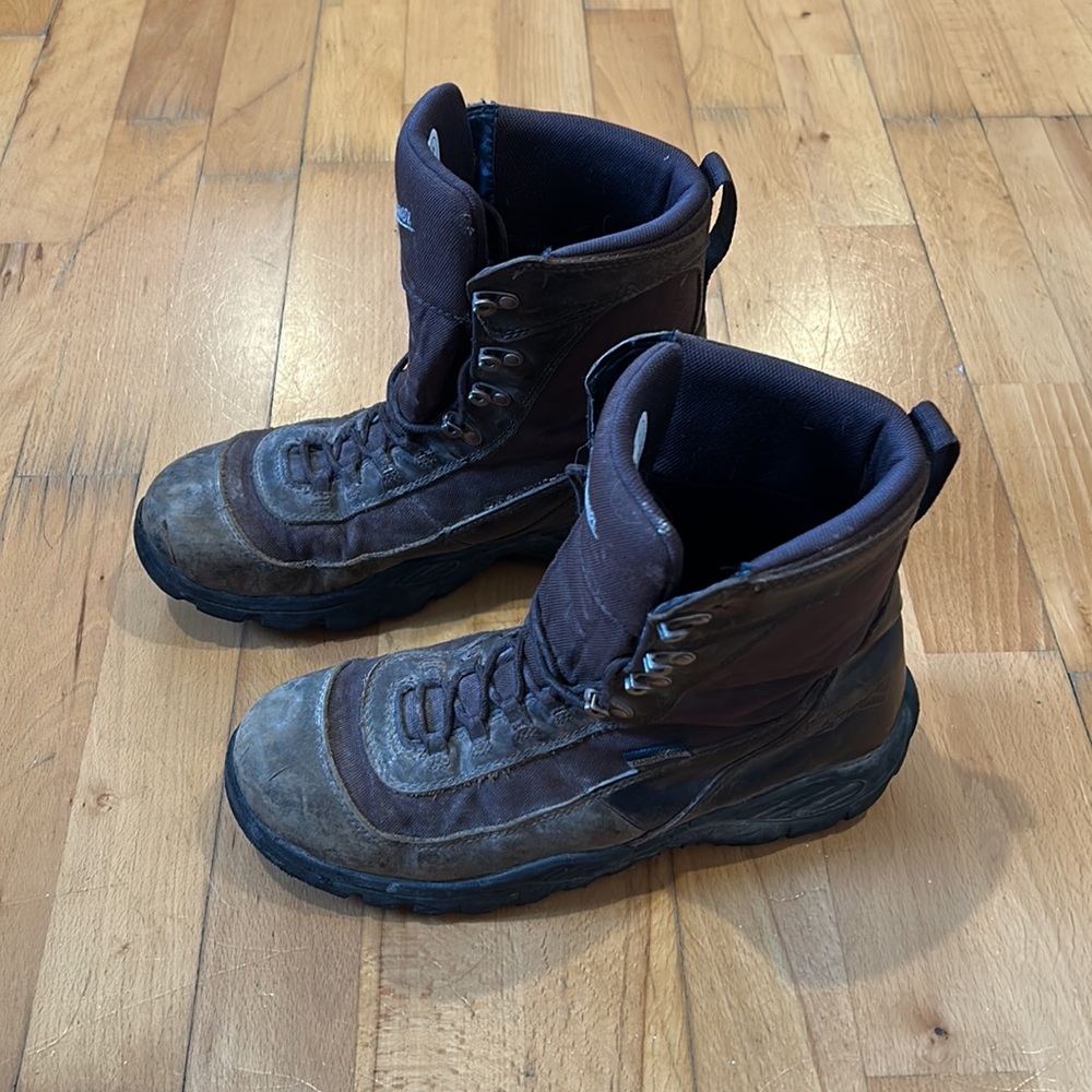 Danner Element Dry Waterproof Brown Leather Hunting Work Boots Mens 9.5